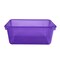 School Smart Translucent Cubby Bin, Small, 12 x 8 x 5 Inches, Candy Violet